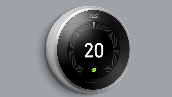 The Google Nest Thermostats (pictured) now contain 75% recycled plastics.